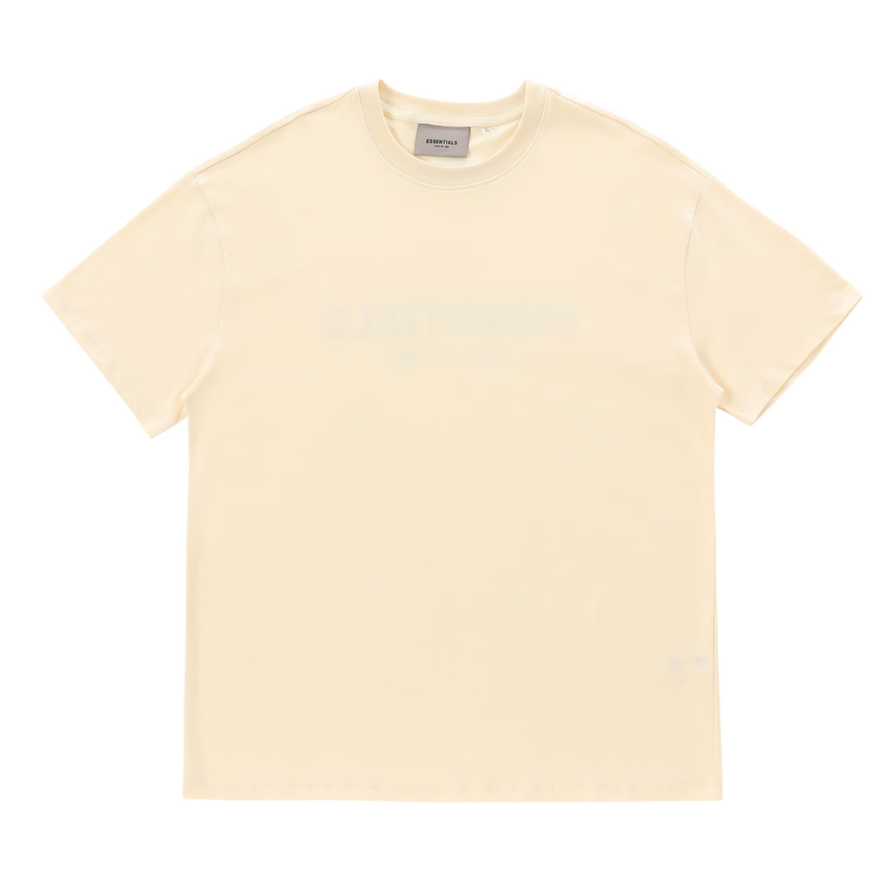 Fear Of God Essentials T Shirt Cream Buttercream Ss21 (9) - newkick.vip